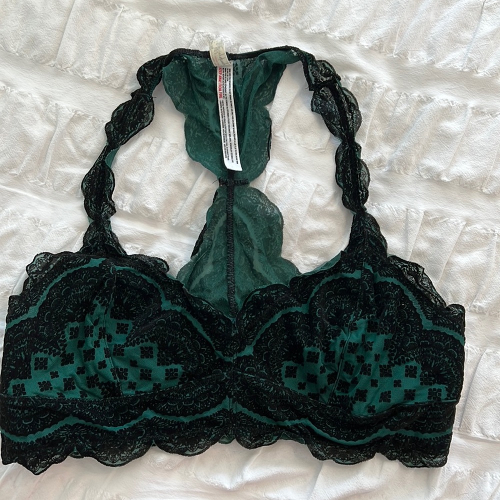 Free People Green Bra